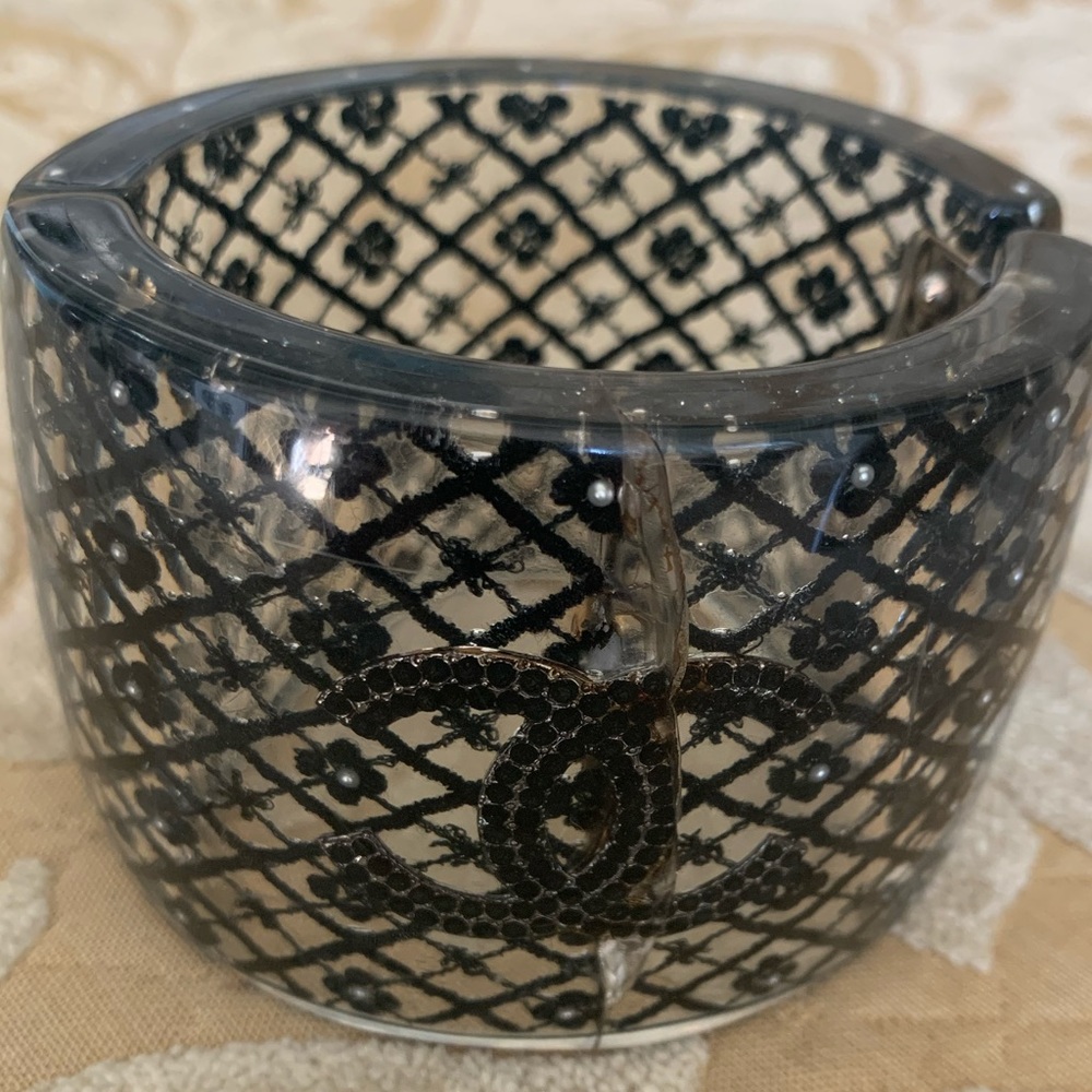 Authentic CHANEL Resin Cuff Bracelet